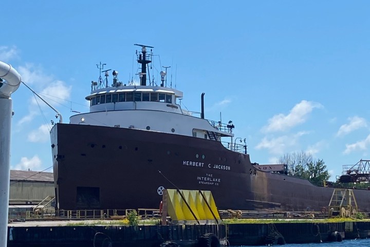 a large ship in a body of water