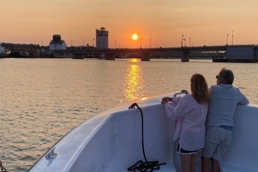 a bridge over a body of water