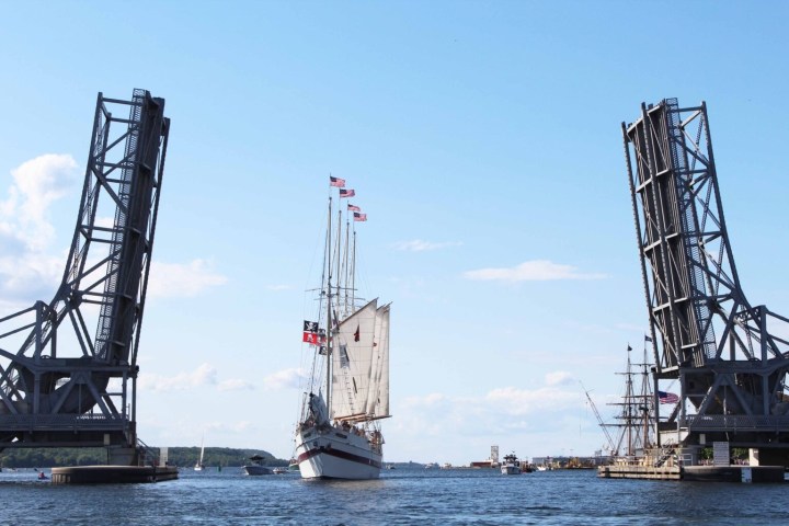 a large ship in a body of water