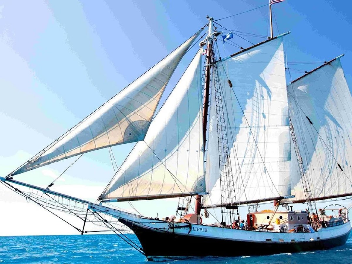 a large ship in the water